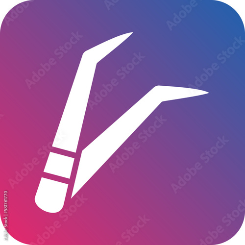 Vector Design Tweezers Icon Style