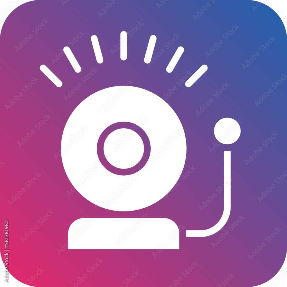 Vector Design Fire Alarm Icon Style Vector Design Fire Alarm Icon Style