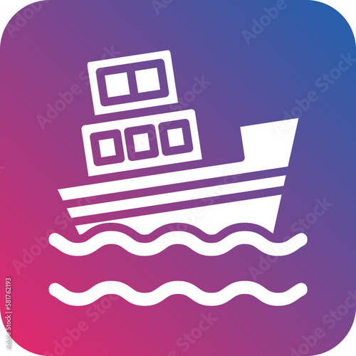 Vector Design Boat Sink Icon Style