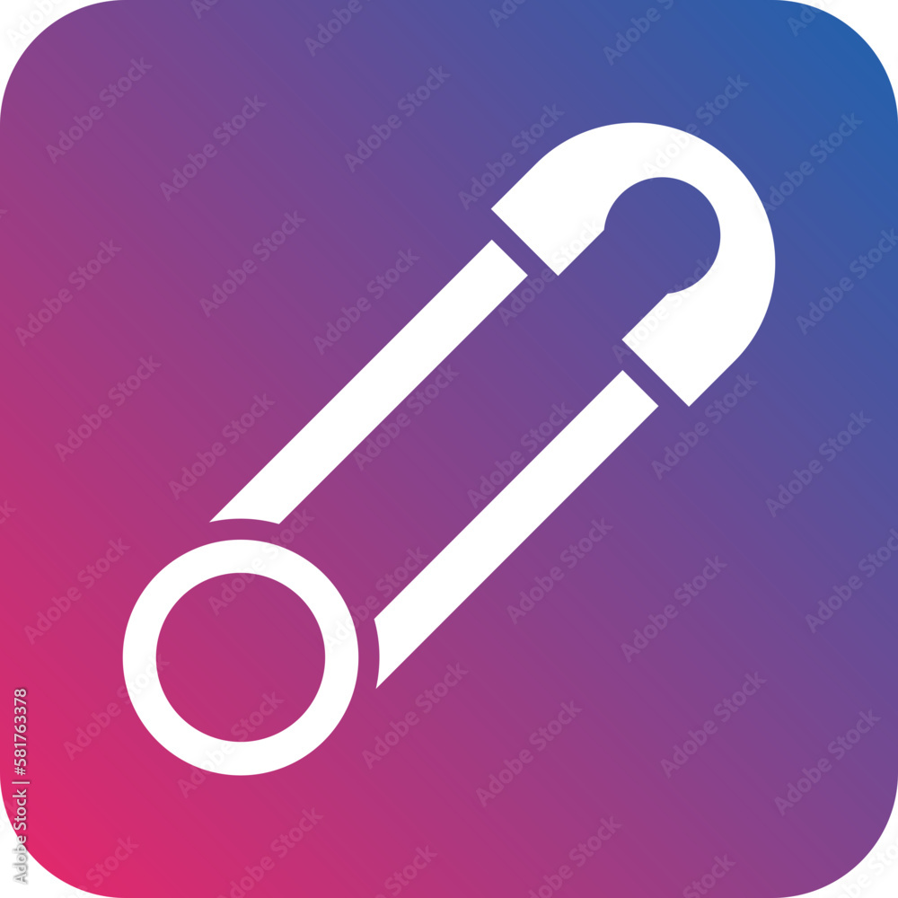 Vector Design Safety Pin Icon Style Vector Design Safety Pin Icon Style