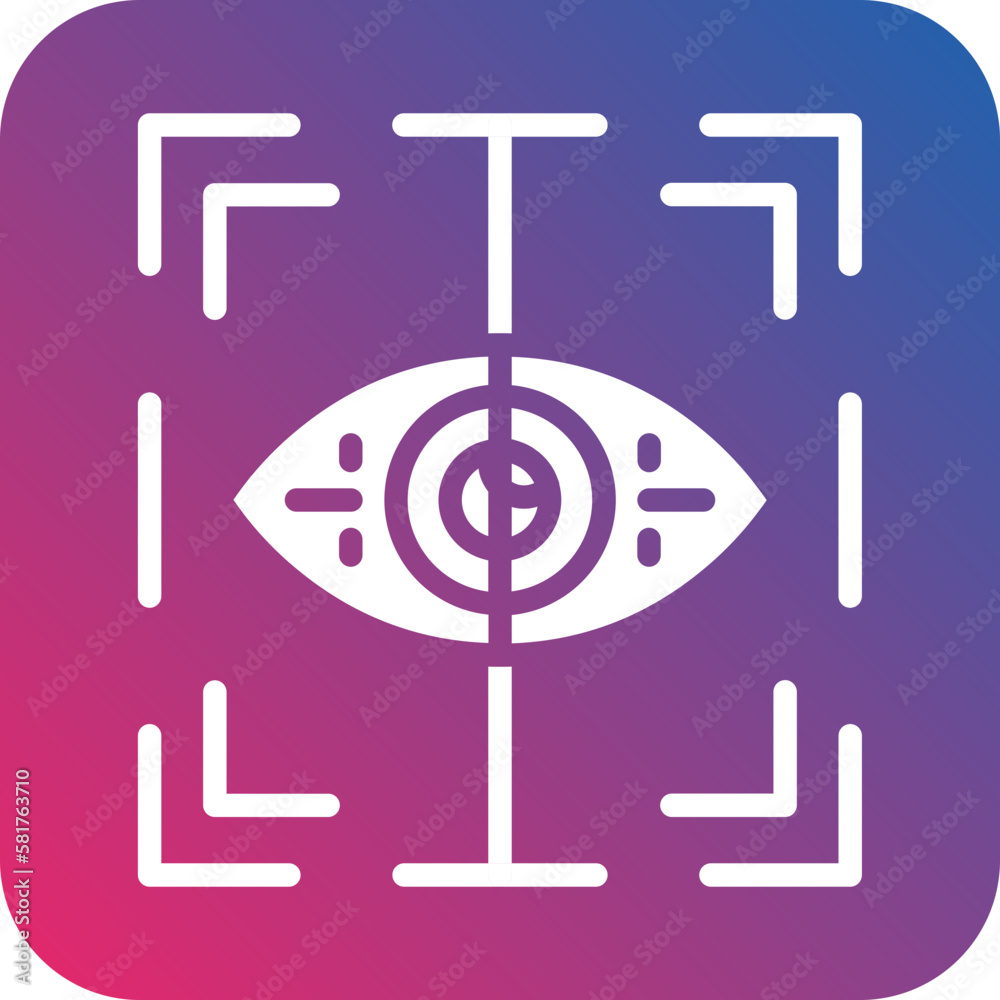 Vector Design Eye Scanner Icon Style Vector Design Eye Scanner Icon Style