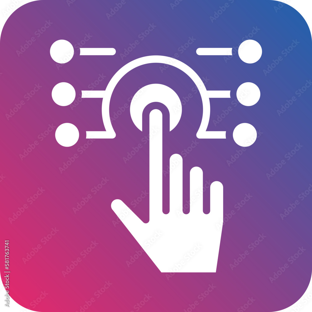 Vector Design Touch Technology Icon Style Vector Design Touch Technology Icon Style