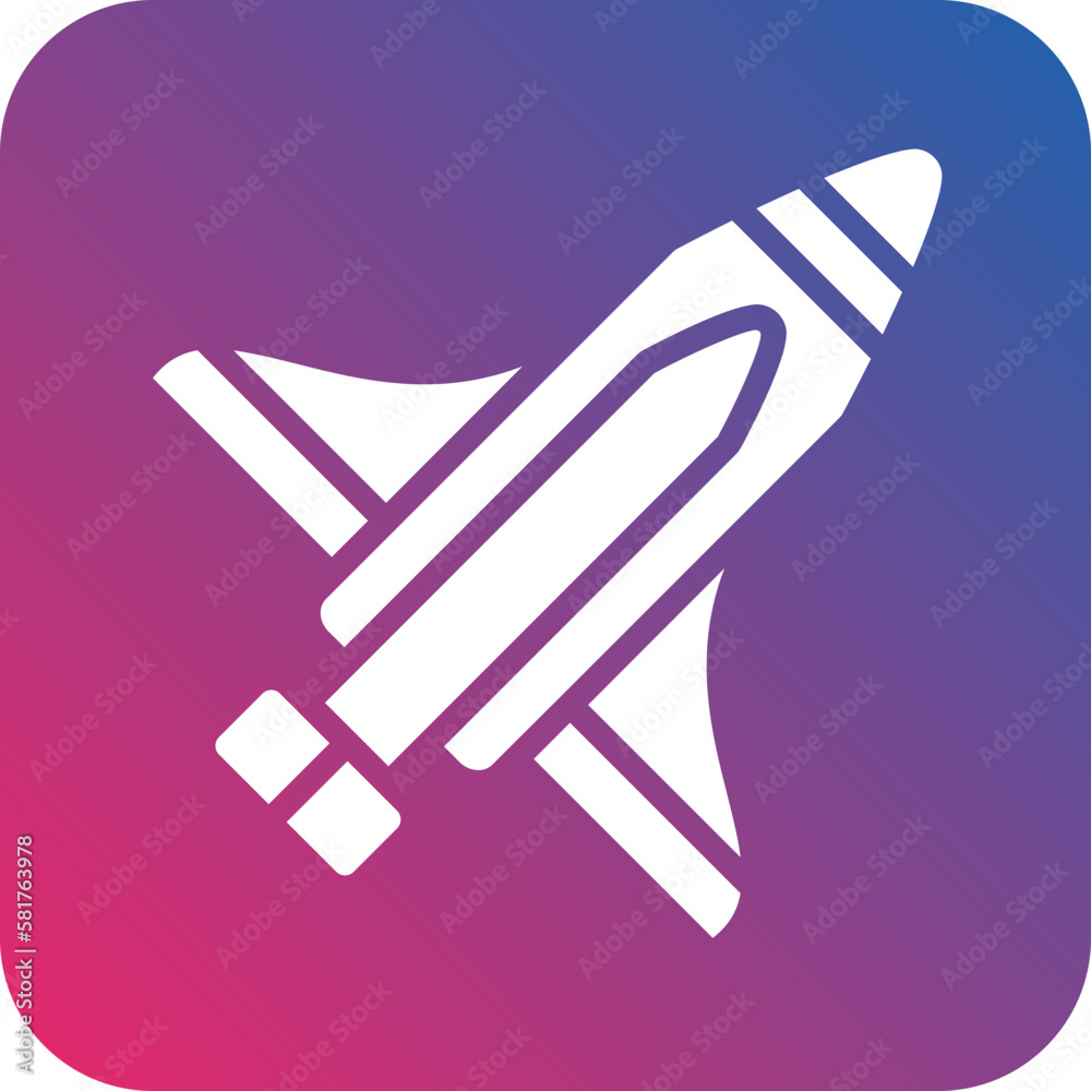 Vector Design Spacecraft Icon Style Vector Design Spacecraft Icon Style