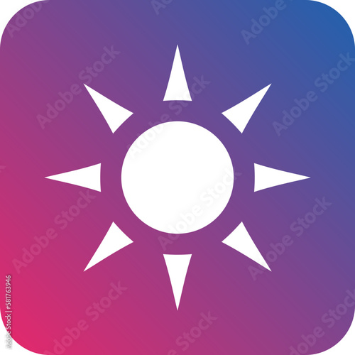 Vector Design Sun Icon Style