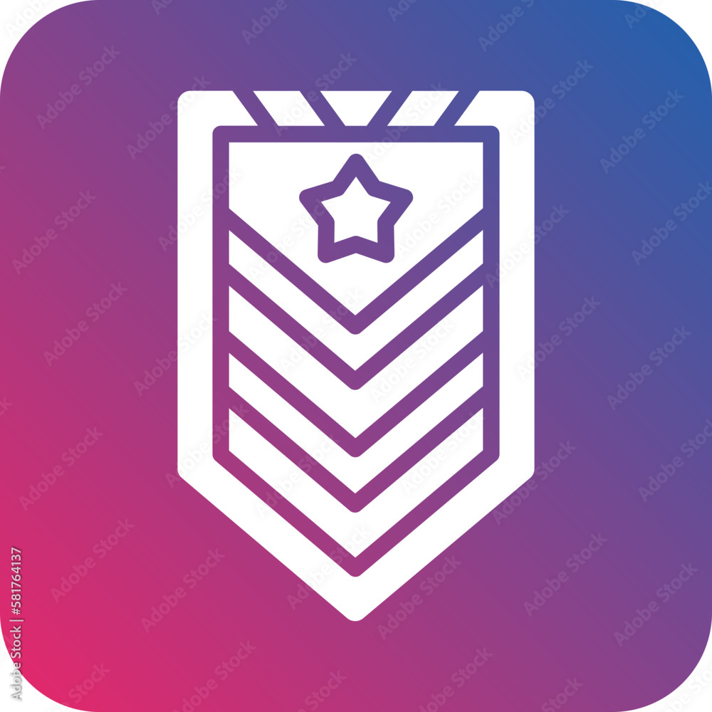 Vector Design Army Chevron Icon Style Vector Design Army Chevron Icon Style