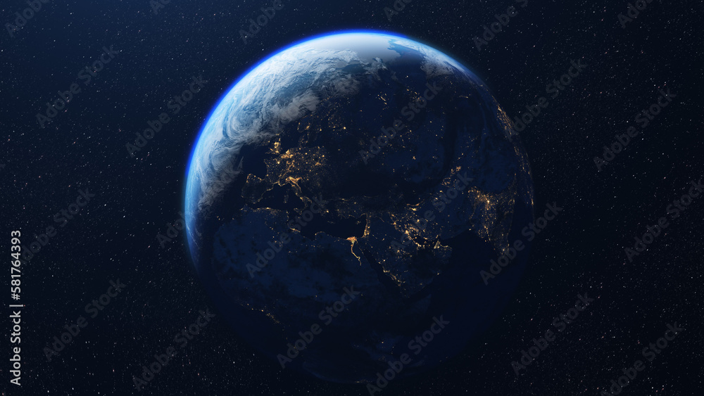 Planet earth seen from space - obrazy, fototapety, plakaty 