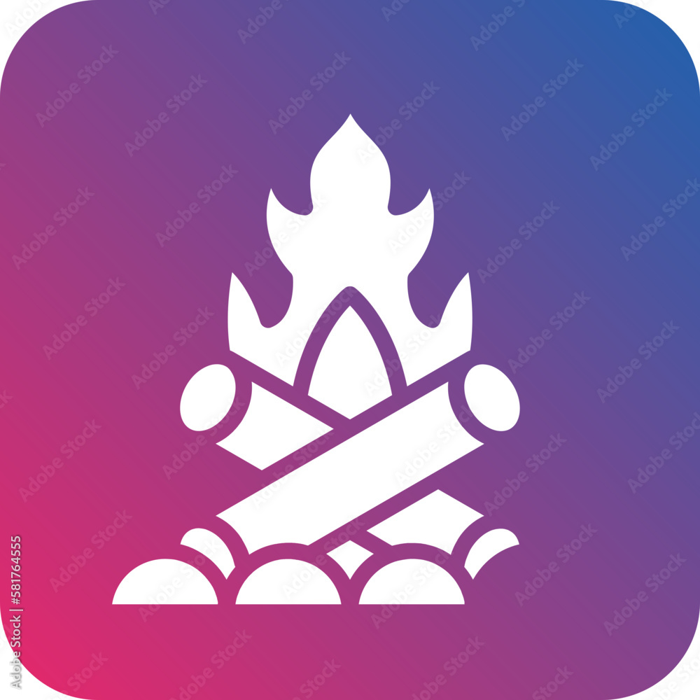 Vector Design Bonfire Icon Style Vector Design Bonfire Icon Style