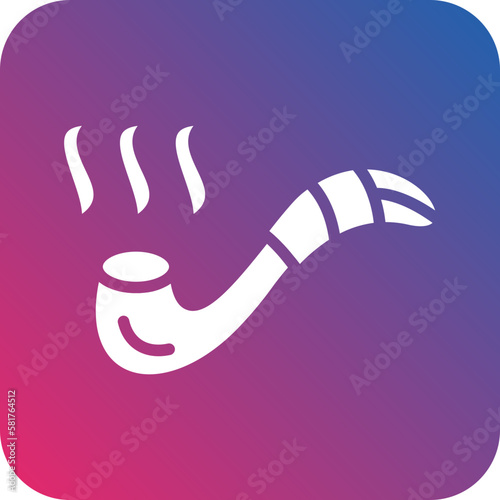 Vector Design Smoking Pipe Icon Style