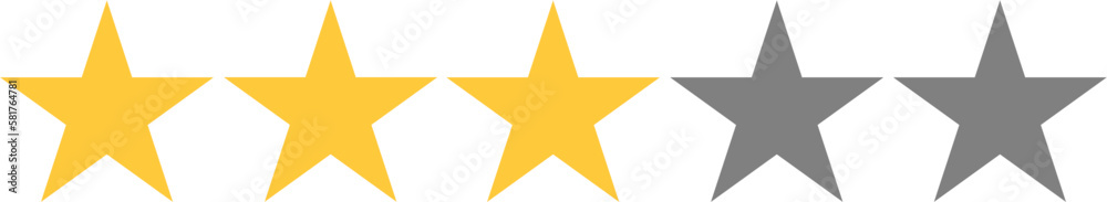 Obraz premium Rating star, star clipart