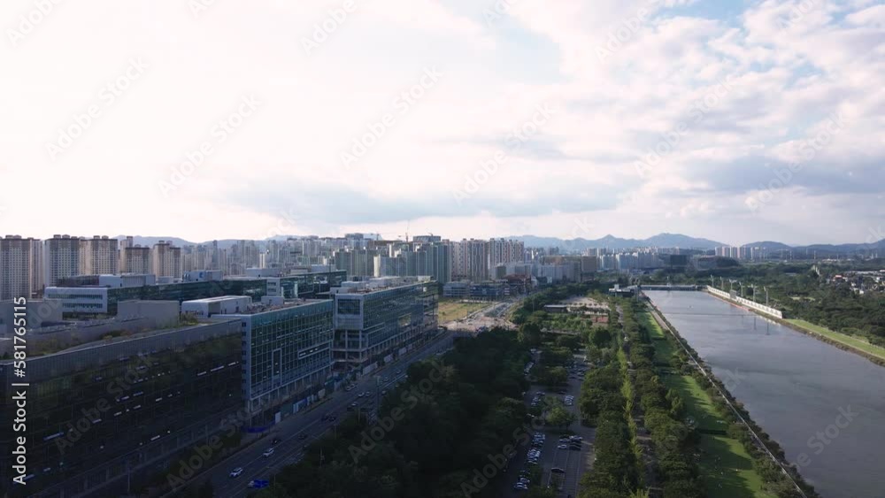 Hanam Rowing Stadium, Seoul Landscape, Aerial View, Korean Landscape Hanam Rowing Stadium, Seoul Landscape, Aerial View, Korean Landscape