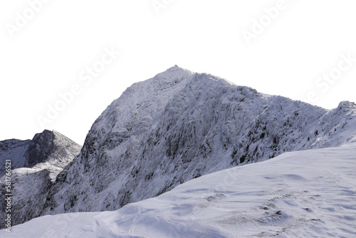 Snowdon winter isolated