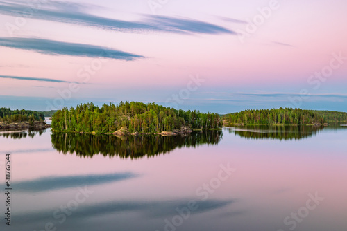 sunrise over the lake © Artem
