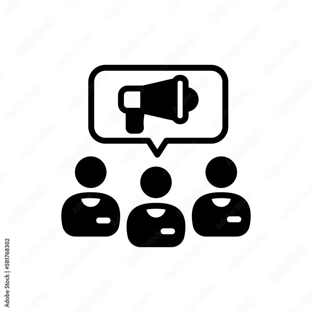 PR icon in vector. Illustration