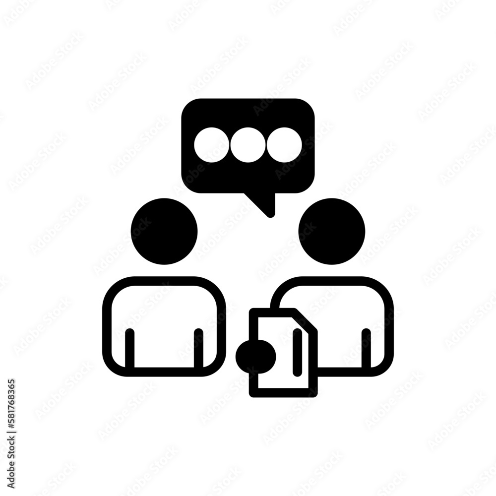 Consultation icon in vector. Illustration Consultation icon in vector. Illustration