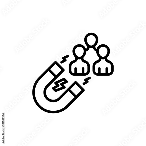 Attraction icon in vector. Illustration