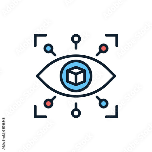 Vision icon in vector. Illustration