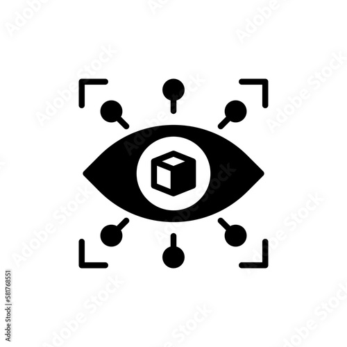 Vision icon in vector. Illustration
