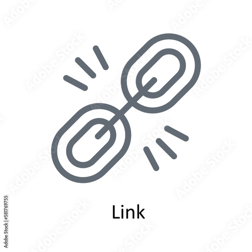 Link Vector outline Icons. Simple stock illustration stock
