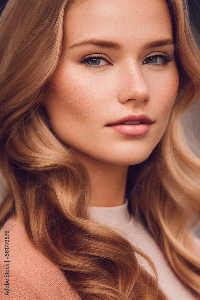 Naklejka premium Nature's Beauty: Stunning Women's Portraits with Earthy Charm