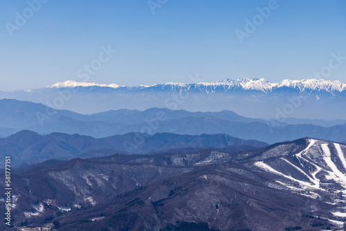 snow covered mountains