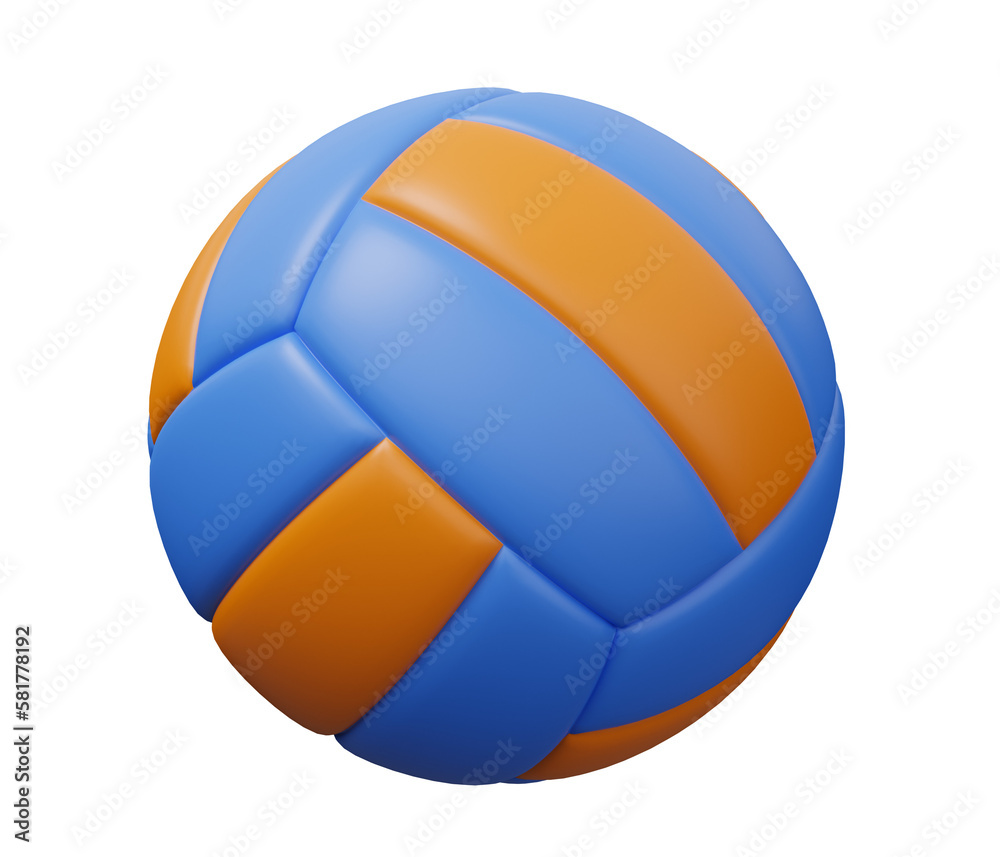 volleyball ball 3d icon