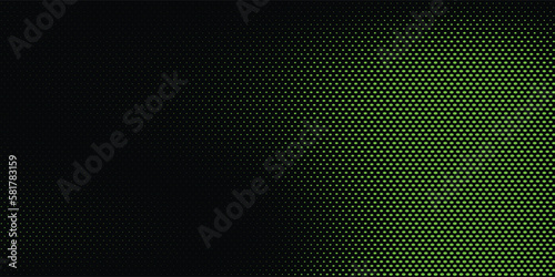 Green abstract background and black dot