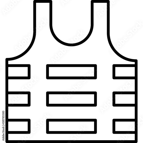 Bullet Proof Vest Icon