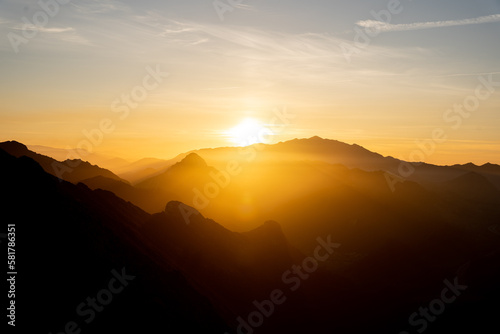 sunset over the mountains © lvaro