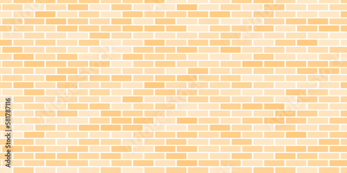 Random light orange brick seamless wall. Beautiful concept bricks wall style marble background photo