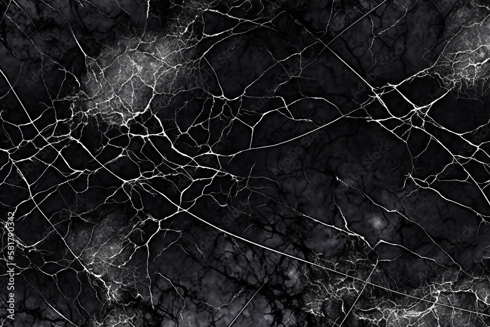 Marble grey color with subtle dark veins background (Ai generated)