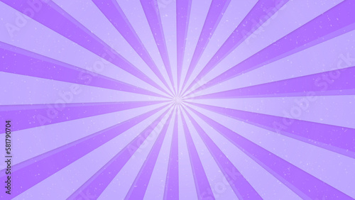 Purple Sunburst Pattern Background. Rays. Radial. Summer Banner. Vector Illustration