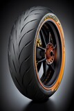 illustration, high performance motorcycle tires, ai generative.