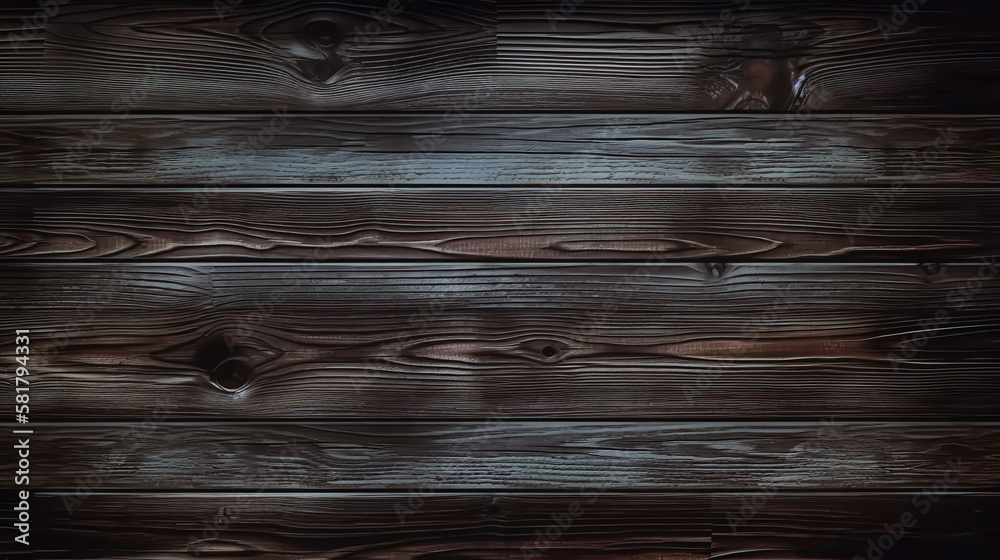 Fototapeta premium Dark wood Desing realistic background. - Design, dark wood, background, texture, surface, material, natural, rustic