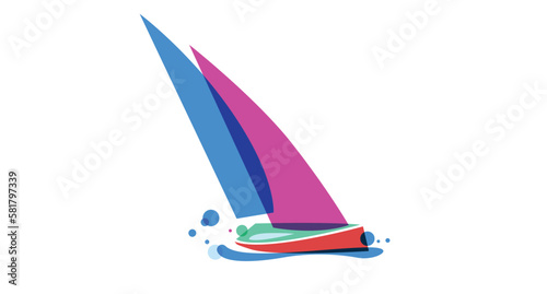 barca a vela, nautica, concetto di avventura, viaggio