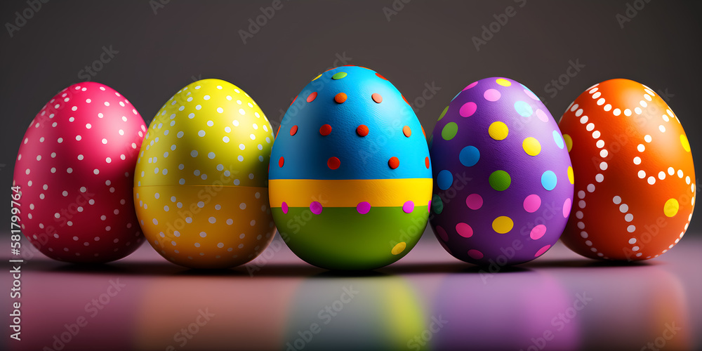 Abstract art. Colorful painting art of abstract easter eggs. Easter concept. Generative AI. Abstract art. Colorful painting art of abstract easter eggs. Easter concept. Generative AI.