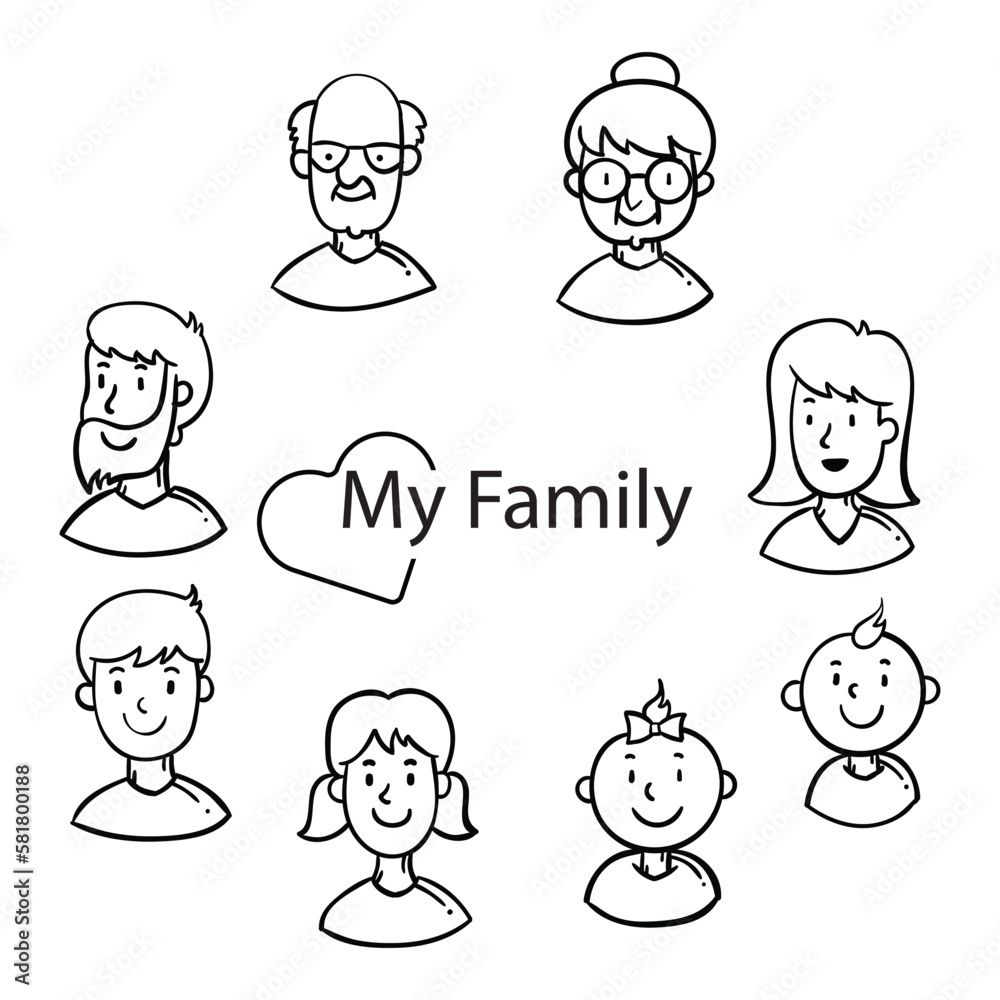 The illustration of family vector.
Suitable for family member icon, sign or symbol. The illustration of family vector.
Suitable for family member icon, sign or symbol.