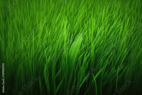 Green grass background texture. Generative AI