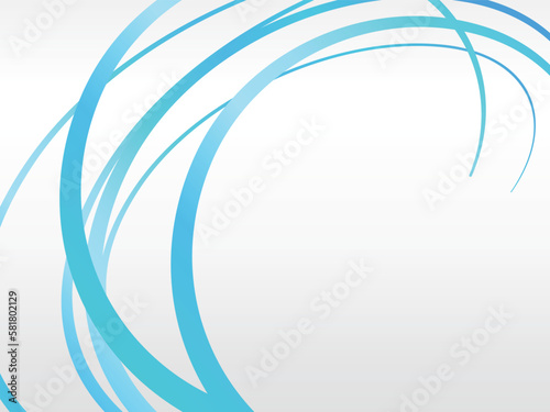 抽象的なラインの背景　横位置　ブルー＆ホワイト