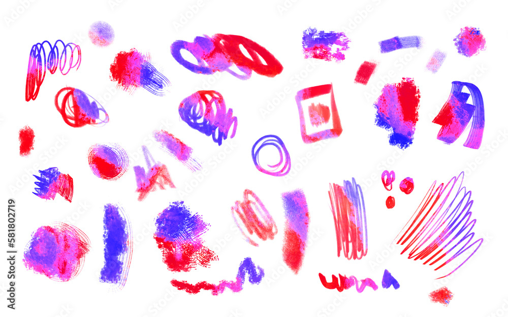 Artistic set - Painted strokes - Scribble collection
Artistic set - Painted strokes - Scribble collection