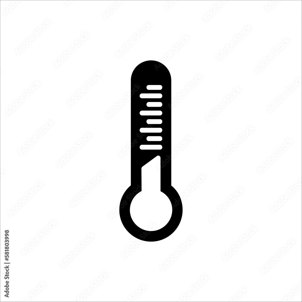 Thermometer vector icon. Thermometer for measuring the temperature of icons. The thermometer icon for weather. Thermometer icon flat design. isolated on white background Thermometer vector icon. Thermometer for measuring the temperature of icons. The thermometer icon for weather. Thermometer icon flat design. isolated on white background