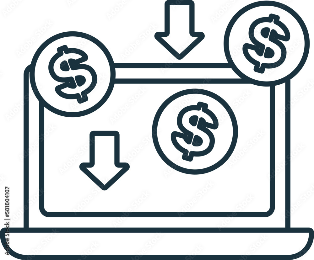 Making Money line icon. Colored element sign from finance management collection. Outline Making Money icon sign for web design, infographics and more. Making Money line icon. Colored element sign from finance management collection. Outline Making Money icon sign for web design, infographics and more.
