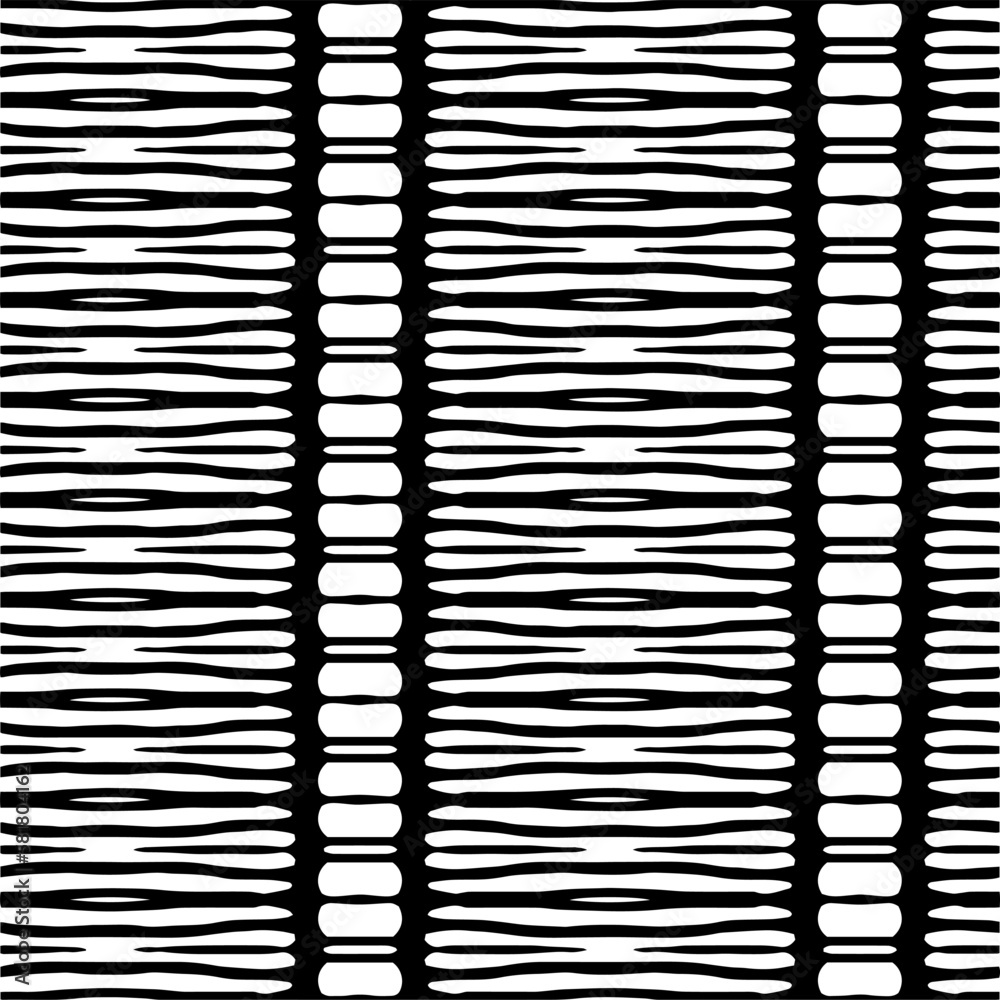 Vector geometric ornament in ethnic style. Seamless pattern with abstract shapes. Black and white geometric wallpaper. Repeating pattern for decor, textile and fabric.Abstraction art. Vector geometric ornament in ethnic style. Seamless pattern with abstract shapes. Black and white geometric wallpaper. Repeating pattern for decor, textile and fabric.Abstraction art.