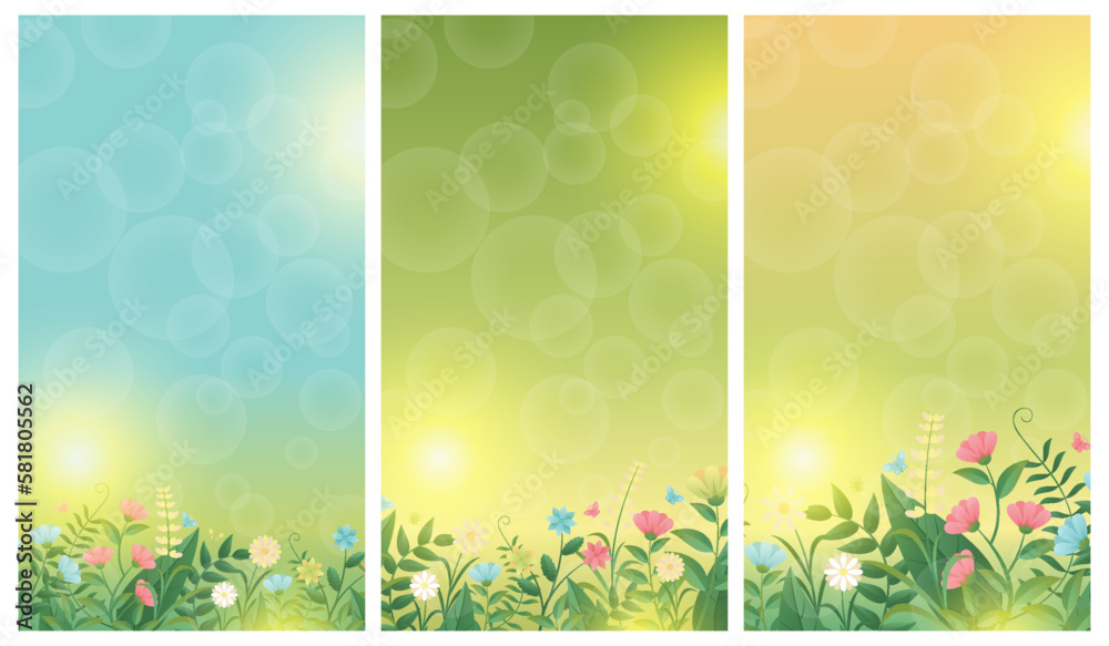 Spring grass and flowers, Easter greeting card element, Park decoration background with spring grass and meadow flowers for spring sale, banner, poster, cover, templates, social media, feed Spring grass and flowers, Easter greeting card element, Park decoration background with spring grass and meadow flowers for spring sale, banner, poster, cover, templates, social media, feed