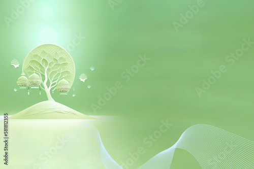 Ramadan Kareem Image for  social media banner design Generative AI Design