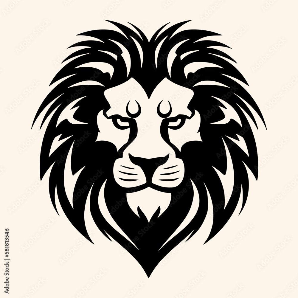 Lion head vector for logo or icon, drawing Elegant minimalist style Illustration Lion head vector for logo or icon, drawing Elegant minimalist style Illustration