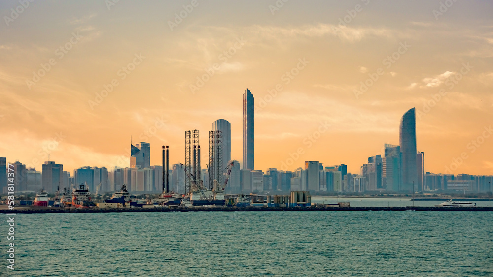 Vereinigte Arabische Emirate, Abu Dhabi, Skyline 