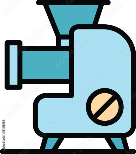 Kitchenware cutter icon. Outline kitchenware cutter vector icon for web design isolated on white background color flat