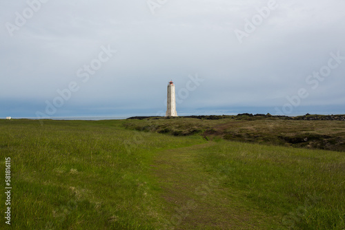 Lighthouse, beacon in Iceland, Malariff Lighthouse