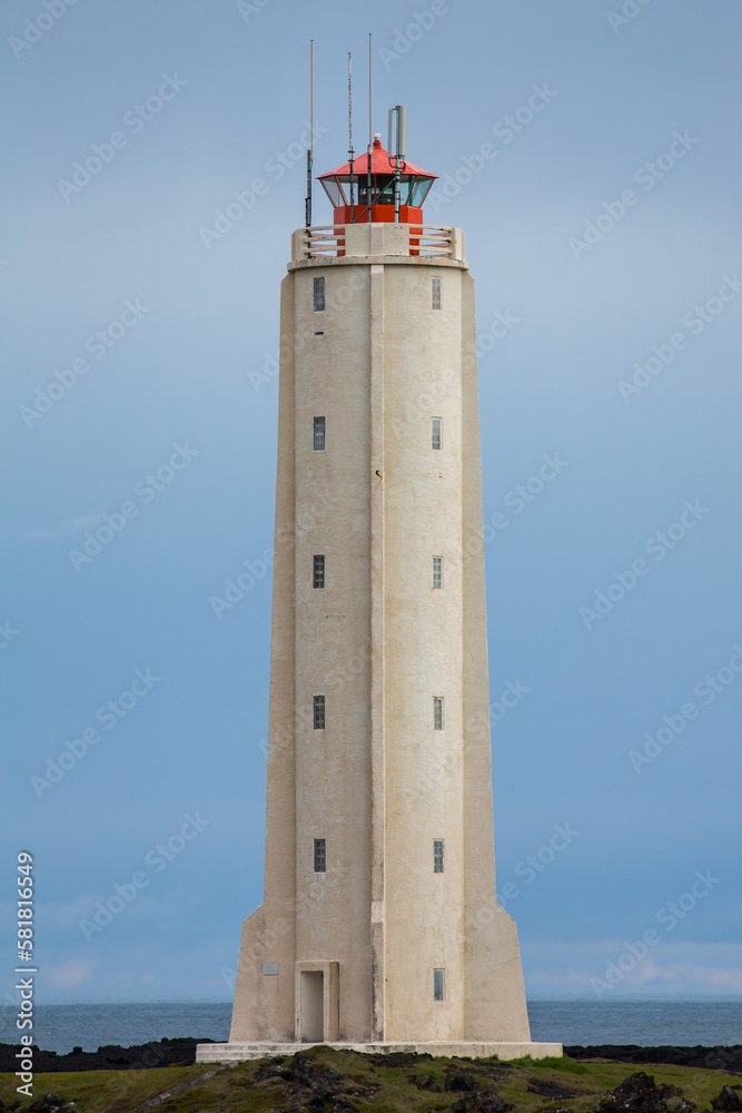 Lighthouse, beacon in Iceland, Malariff Lighthouse