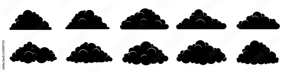 black cloud silhouette